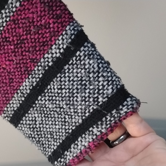 Retro Stripe Boho Baja Skater Hooded Pullover Poncho 90s Ragae Casual Streetwear - Picture 8 of 15